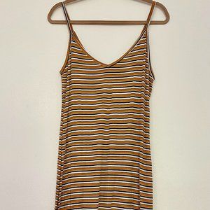 Forever 21 - Mustard Yellow Striped Bodycon Dress